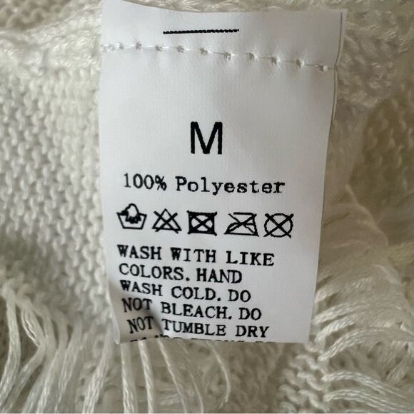 Unbranded Risque White Distressed Romper -- M - Picture 12 of 12